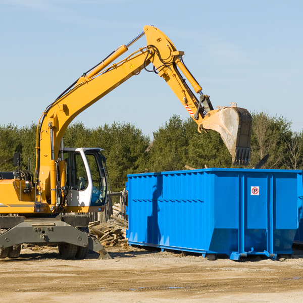 can i rent a residential dumpster for a construction project in Amity PA